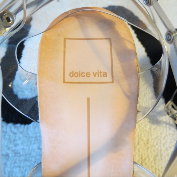 Dolce Vita Clear Studded Sandals - Picture 7 of 7